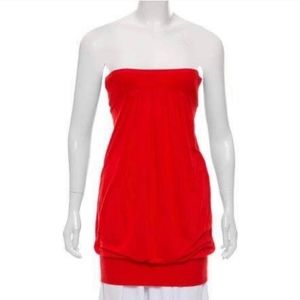 Diane Von Furstenberg Strapless Silk-blend Top